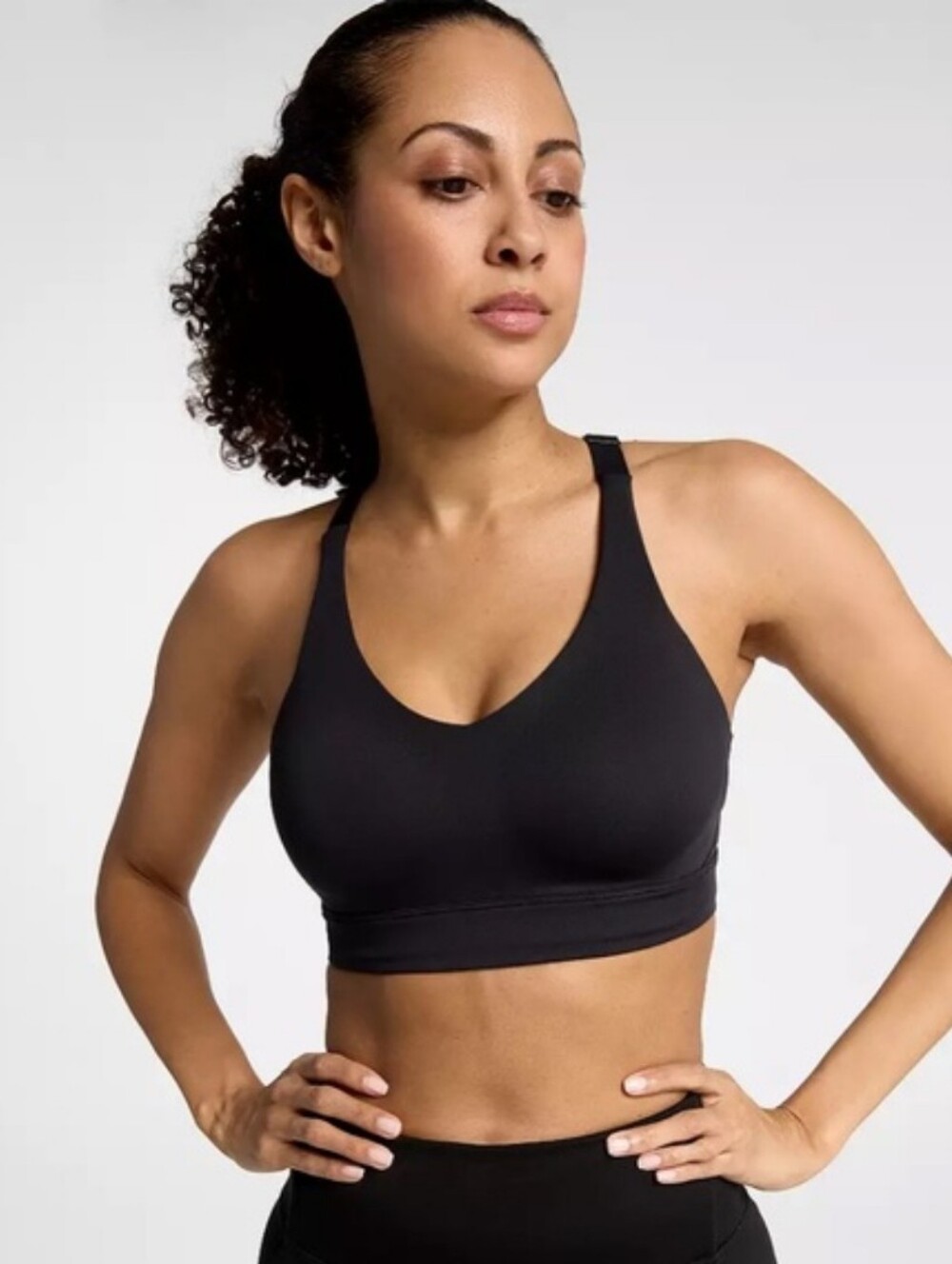 DSG Womens Activate Fixed Cup Sports Bra - Black